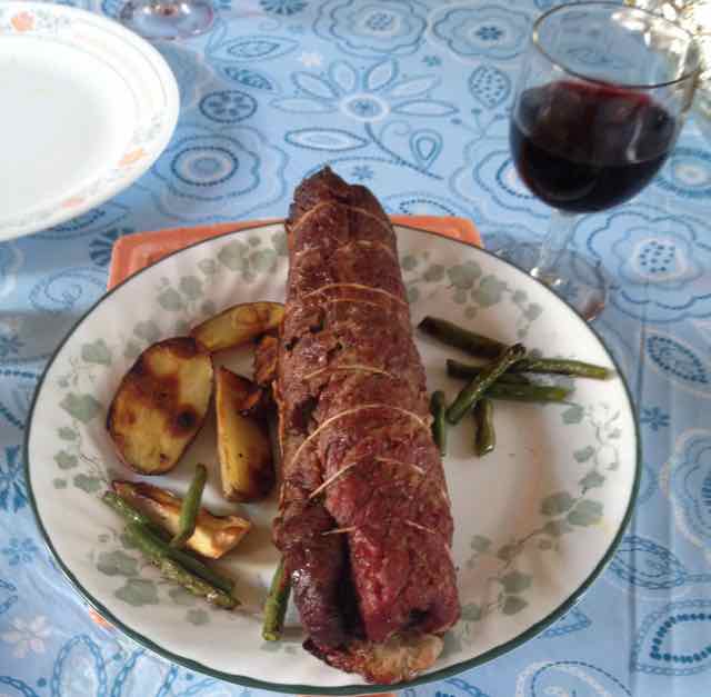 Stuffed London Broil Tonight's Meal